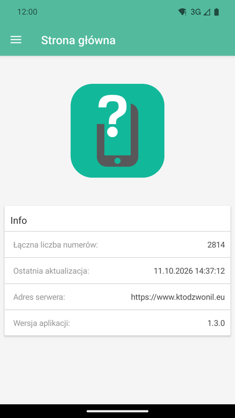 Strona główna aplikacji